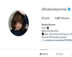 The actor is also active on Instagram.